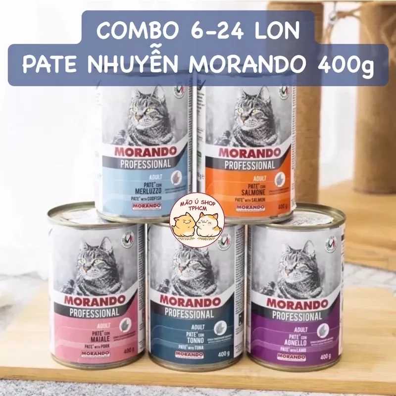 Pate lon morando cho mèo mọi lứa tuổi
