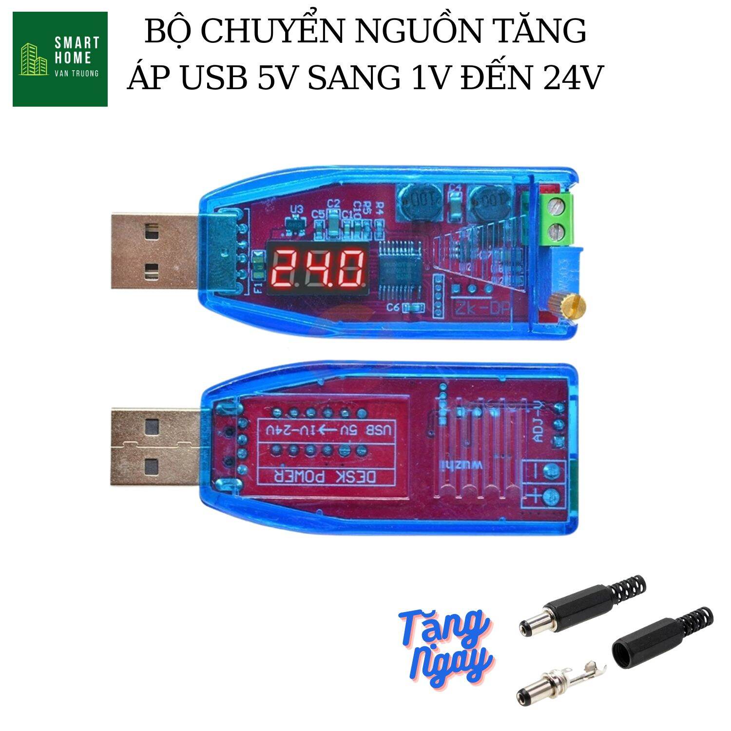USB for WiFi transmitter when the power booster 5V output 12v 24V