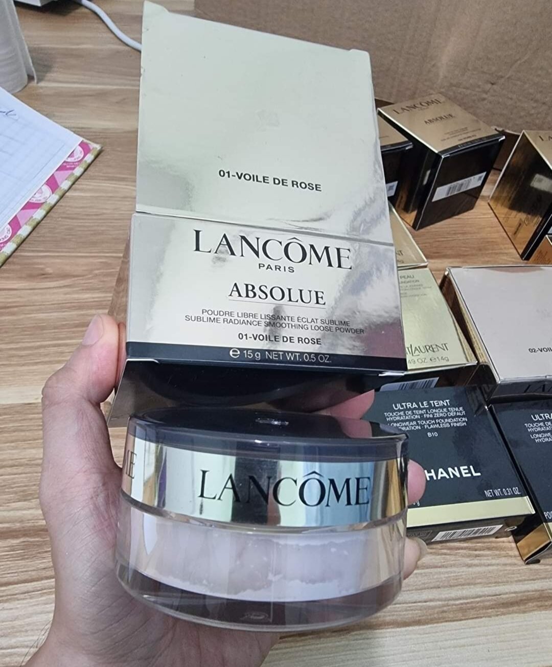 Phấn phủ bột lancome absoule