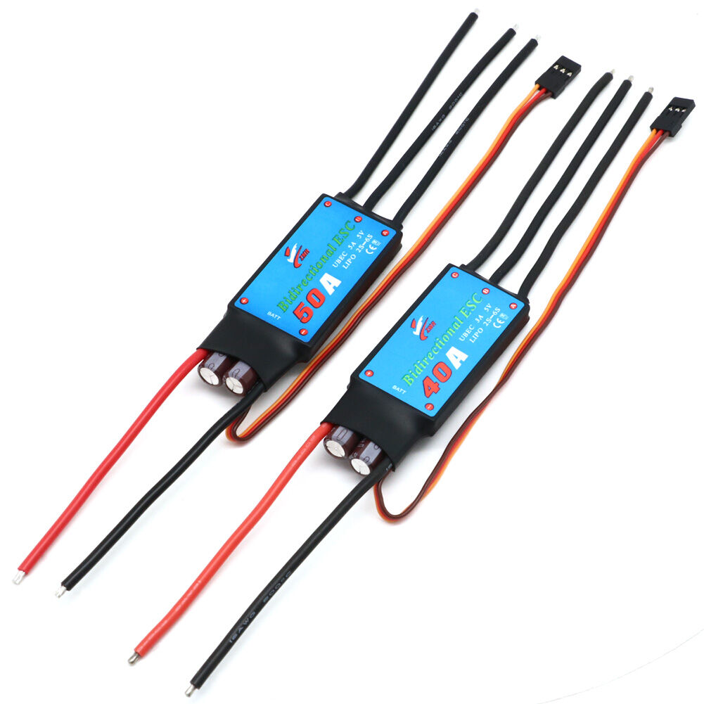 ZMR Bidirectional 12A/20A/30A/40A/50A/60A/80A Bidirectional Brushless ESC for Remote Control Car Pneumatic Underwater Propeller