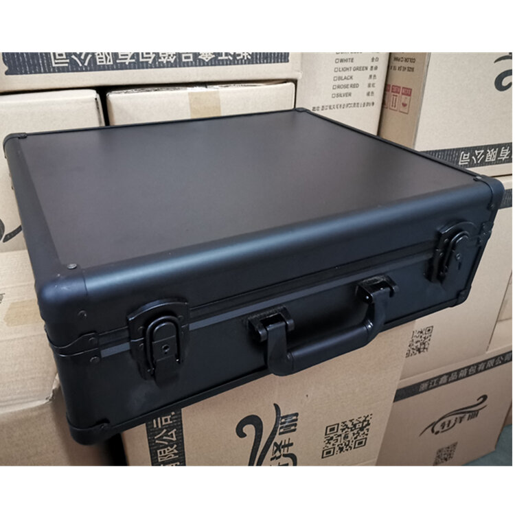 Large Aluminum Alloy Portable Toolbox Multi-Function Display Equipment Box Instrument Equipment Case Plaid Foam Aluminum Case