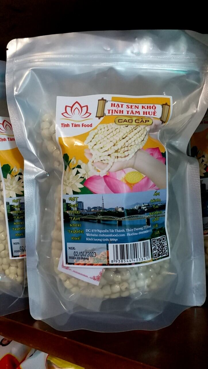 Hạt sen khô tịnh tâm huế loại cao cấp 500g