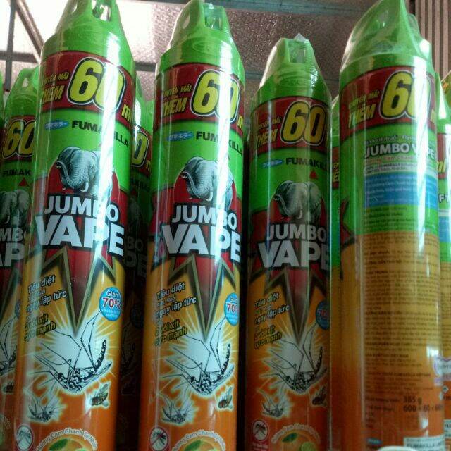 Xịt muỗi jumbo 600 ml+ 60ml hương cam chanh