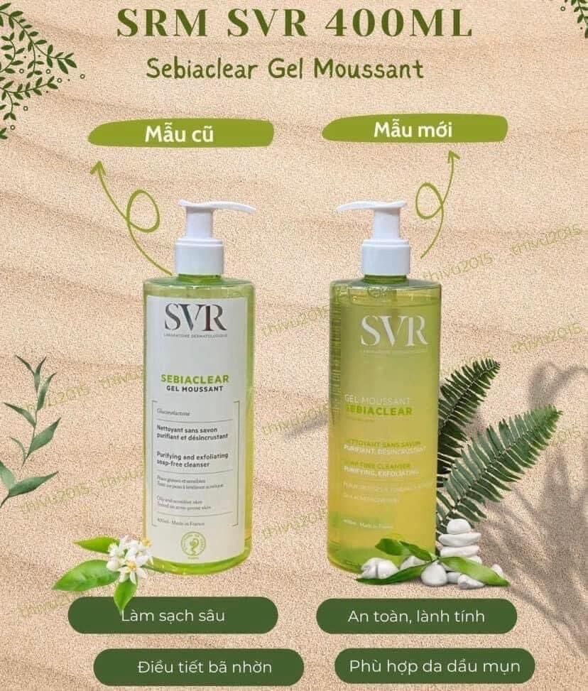 Sữa rửa mặt SVR Sebiclear Gel Moussant 400ml