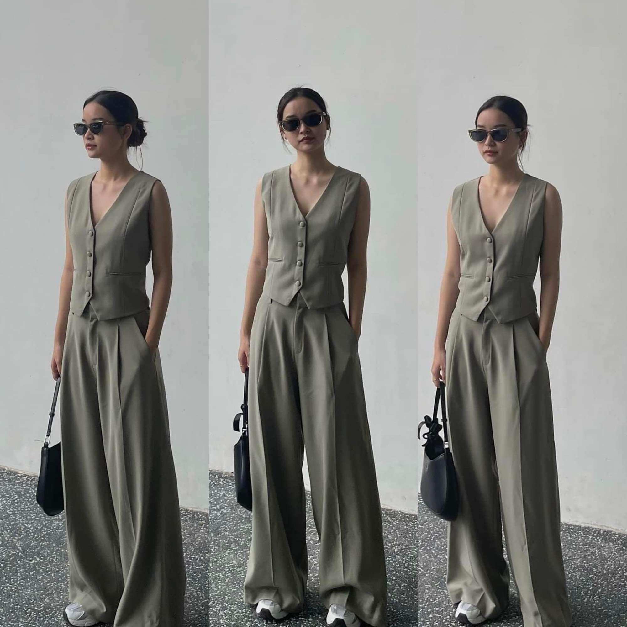Ladies - Set Ghile và Quần Ống Rộng ( ảnh chính chủ )
