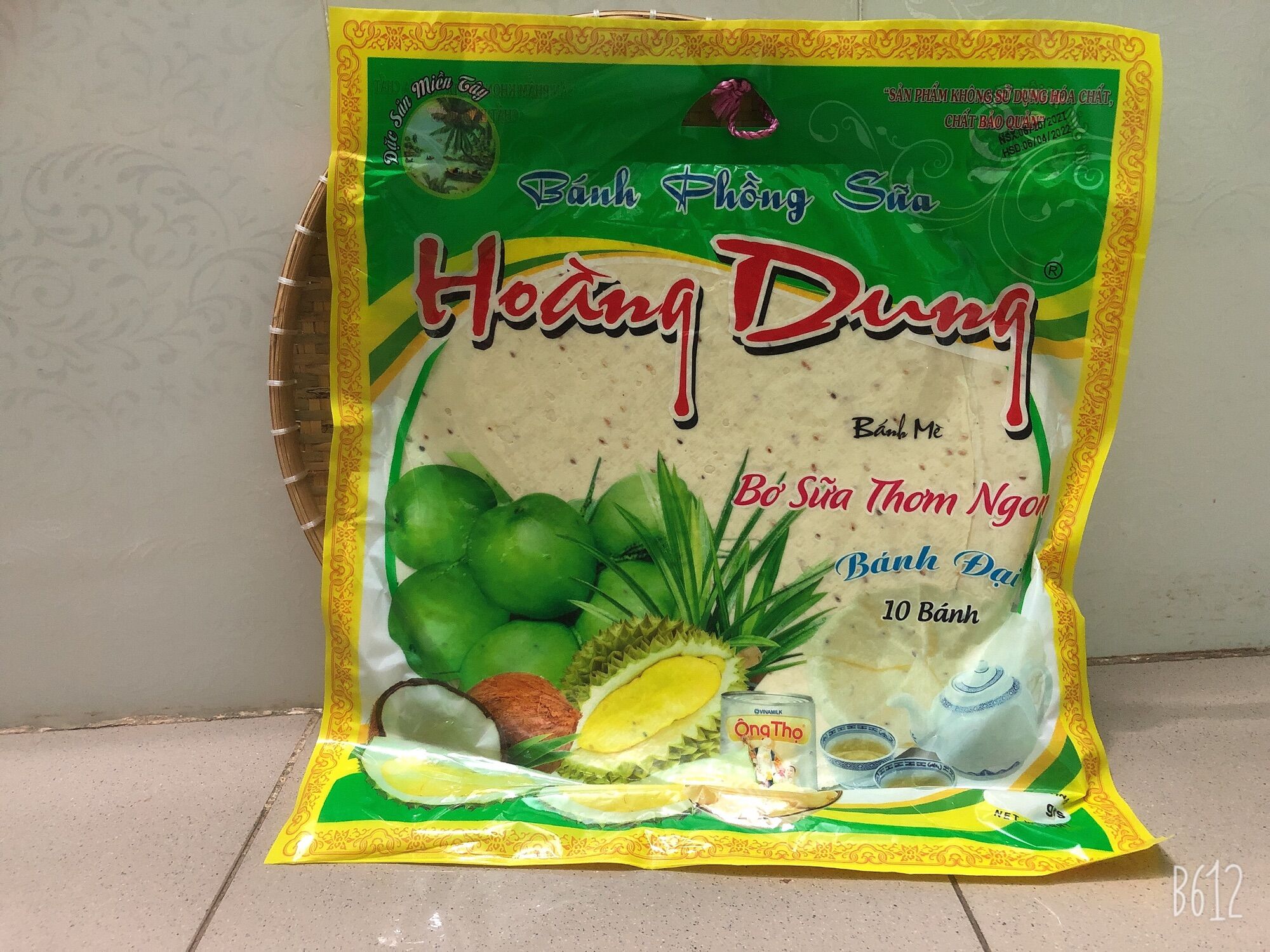 Bánh Phồng Sữa - Bánh mè bơ sữa thơm ngon ( bich 10 cái)