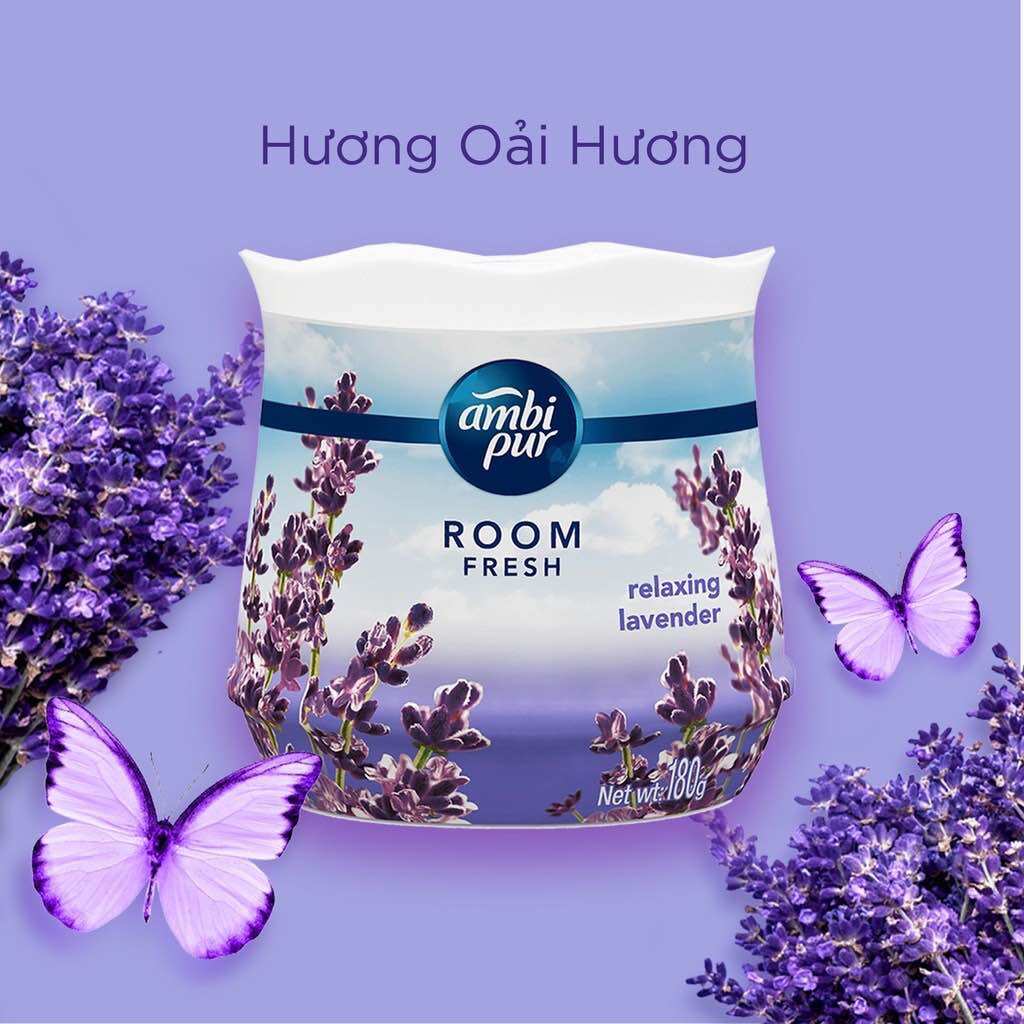 Sáp Thơm Phòng AMBI PUR Hộp 180g Hương Thư Giãn Oải Hương