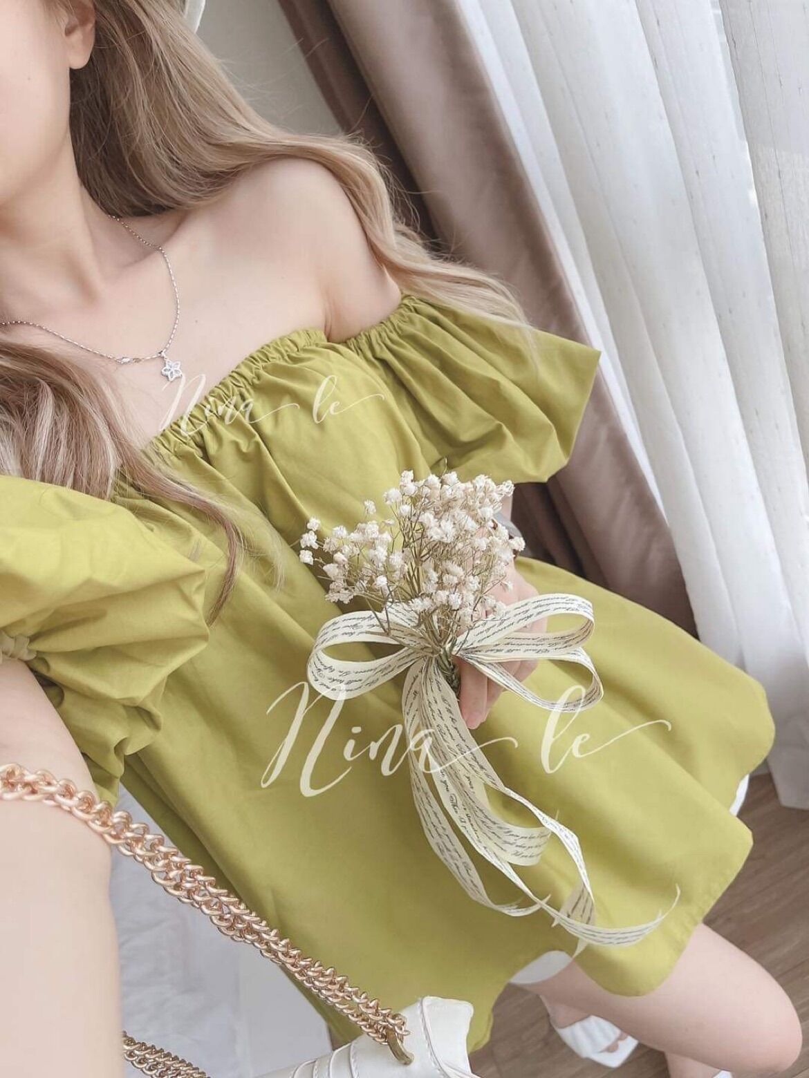Áo kiểu giấu quần rớt tay b19