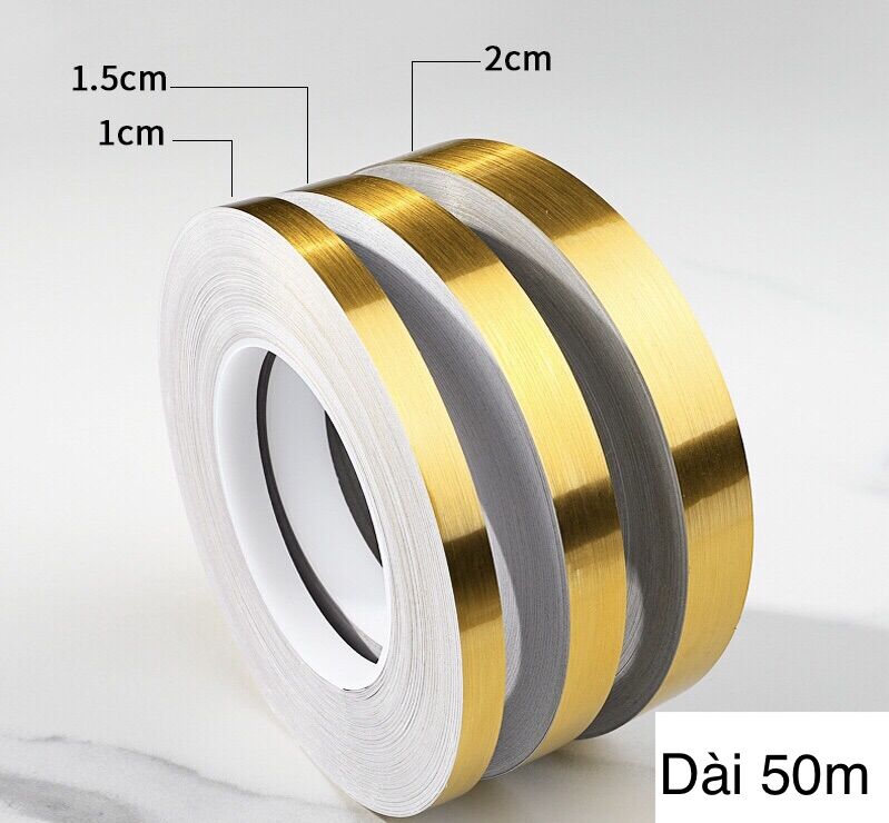 Chỉ dán viền trang trí nội thất cuộn dài 50m
