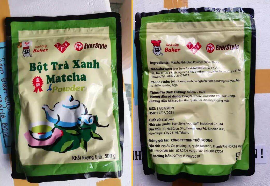 Bột matcha Đài Loan gói chia lẻ 20g