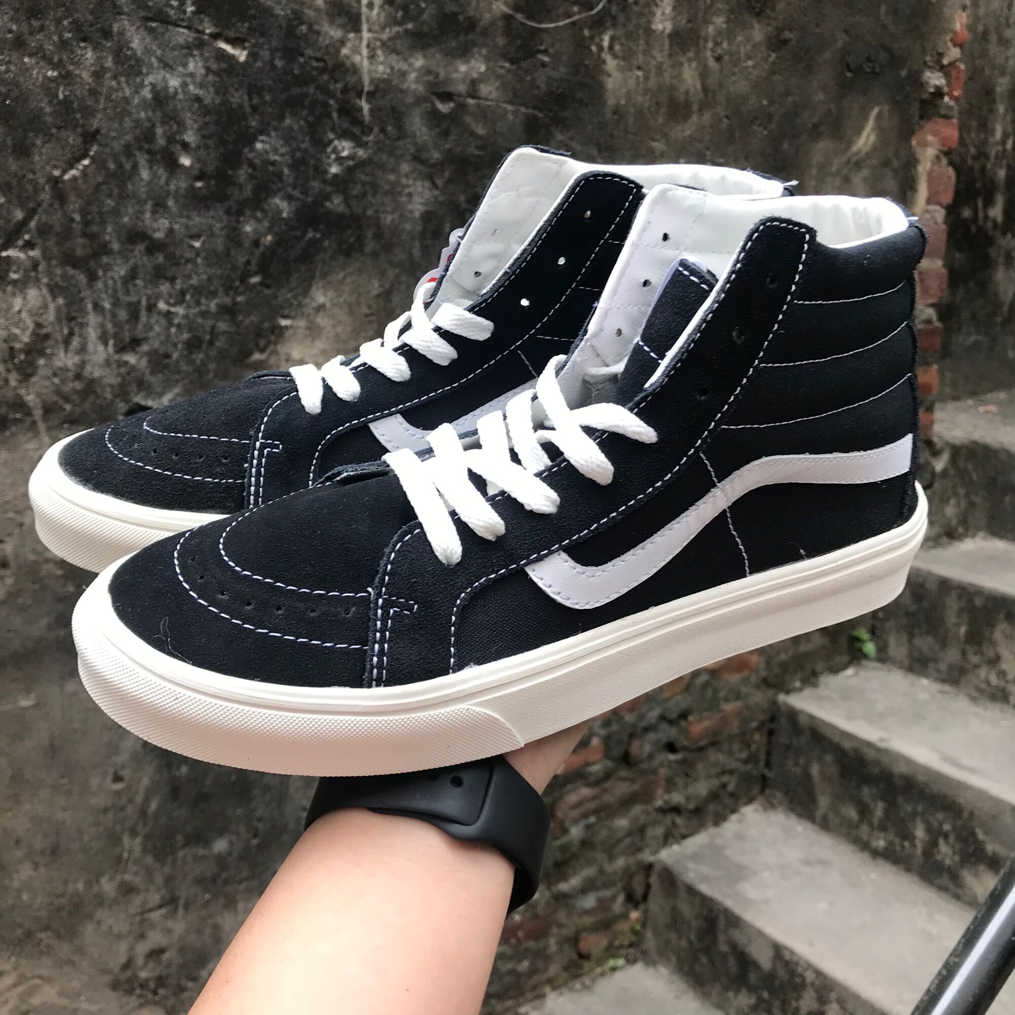 🔥[FULL BILL BOX] Giày Vans Cao Cổ SK8 Nam Nữ Da Lộn