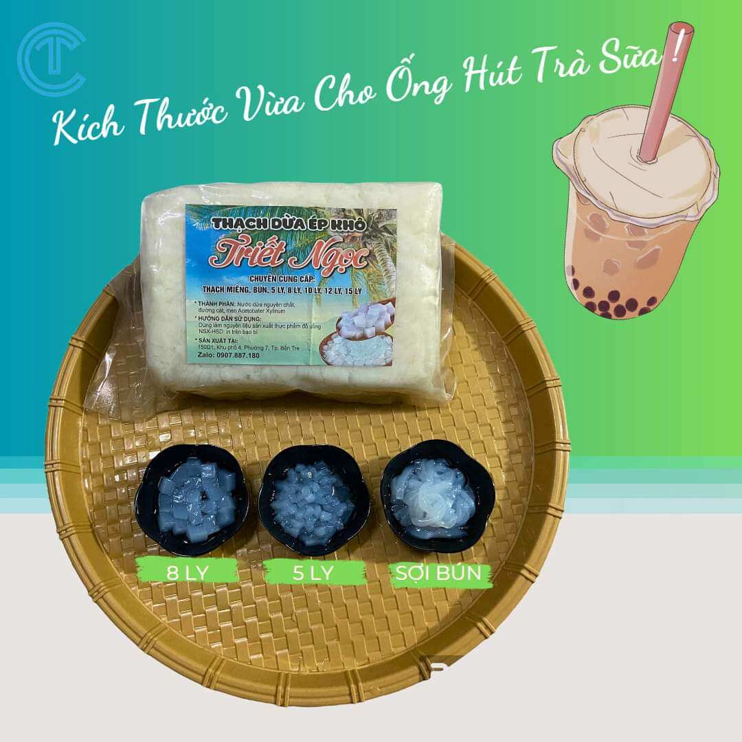 1KG Thạch Dừa Dạng Sợi Bún  ( thô ) - Tặng hương