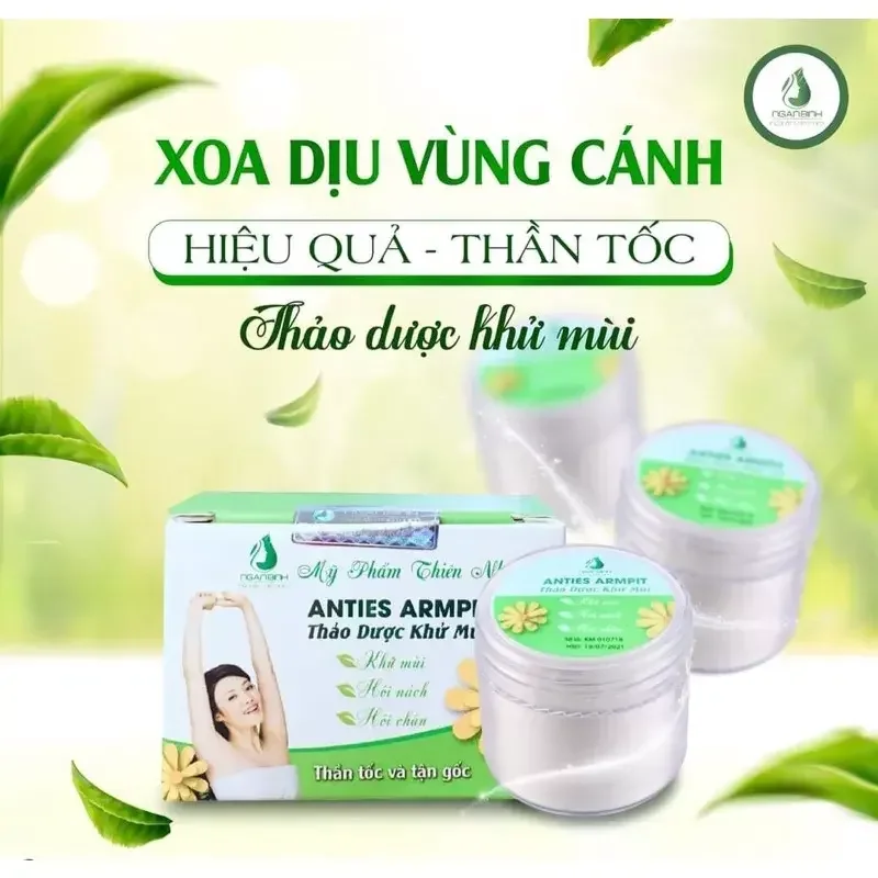 Bột Khử Mùi Mồ Hôi Nách và Mùi Hôi Chân