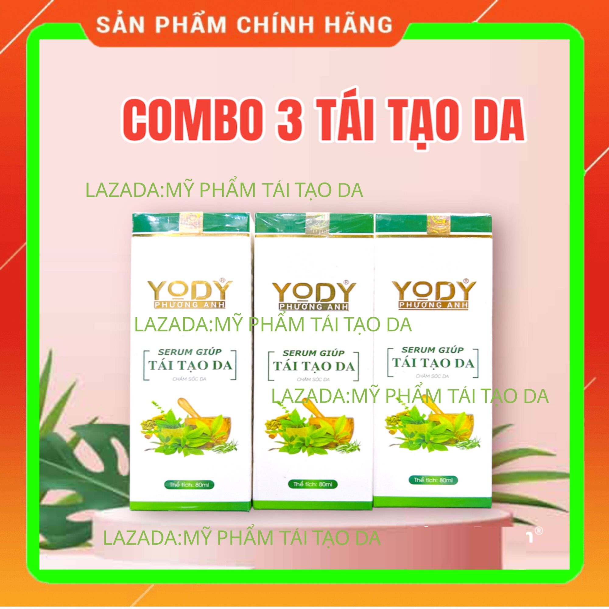 Combo 3 serum tái tạo da phương anh