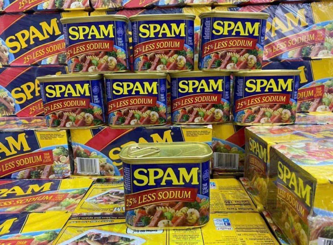 [NHẬP KHẨU MỸ] THỊT HỘP SPAM LESS SODIUM 25% GIẢM MẶN 340G