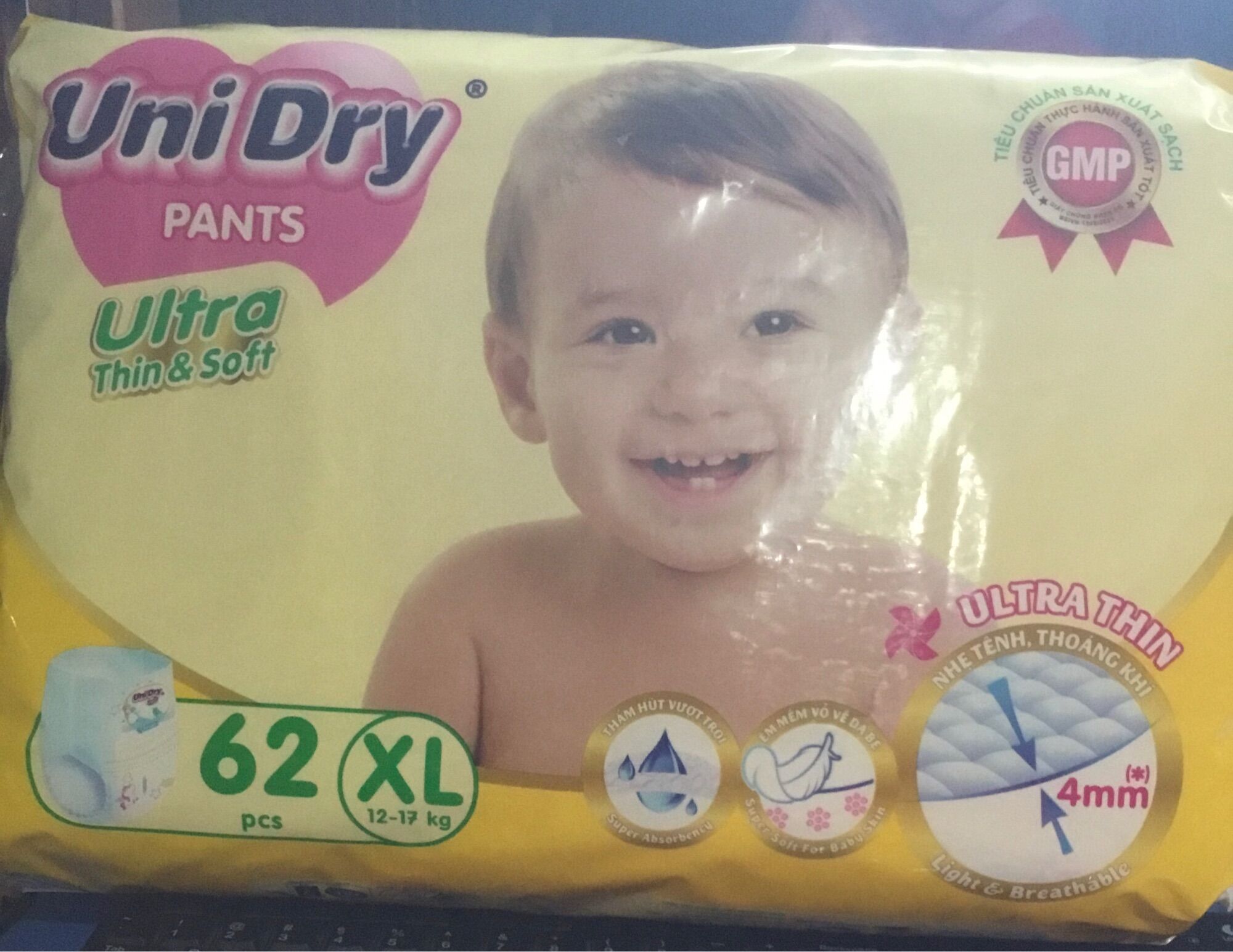 - tã quần unidry xl62 siêu mỏng ultra thin - mẫu mới nhất - date luôn mới