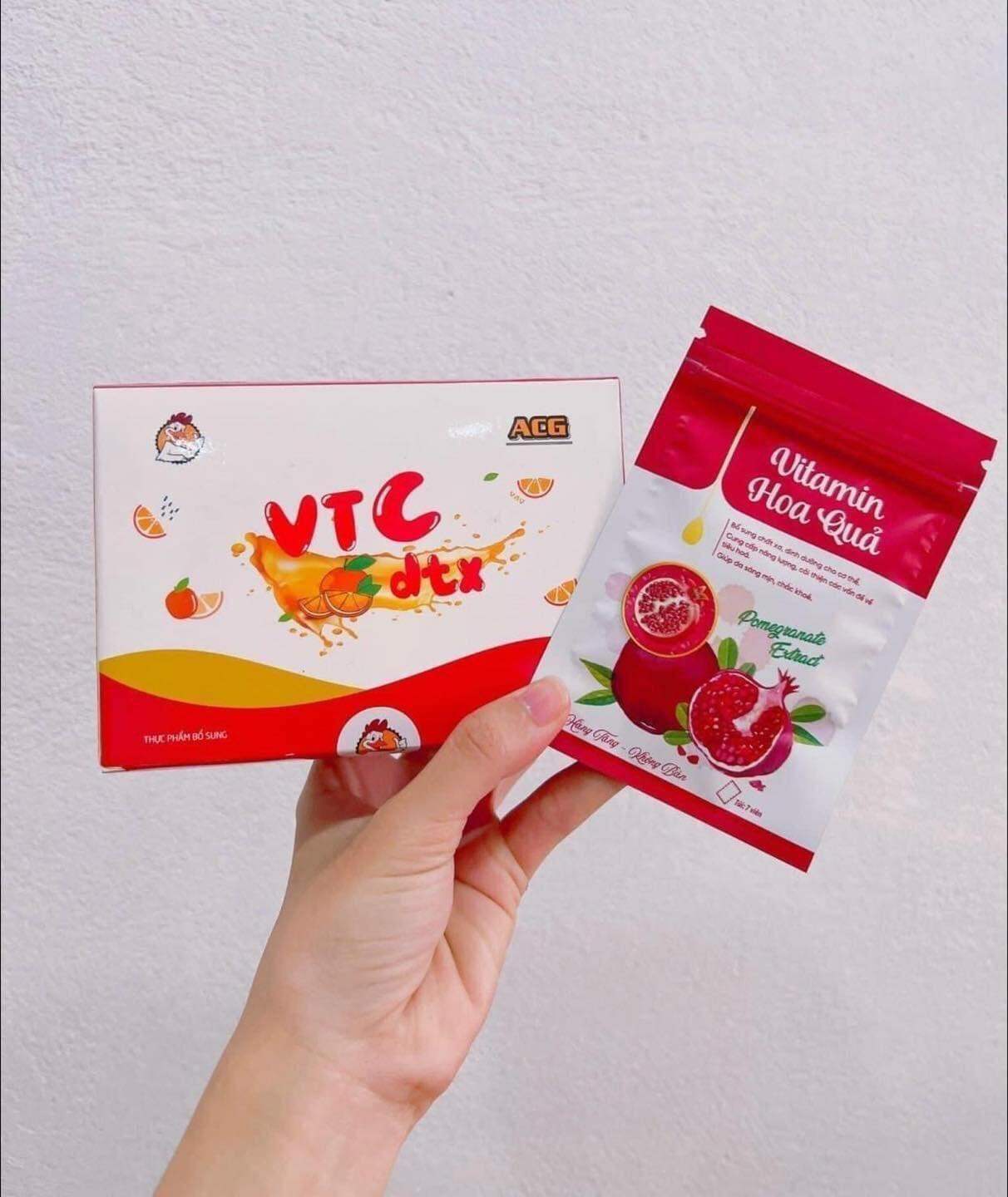 ACG Detox Nước Ép trái cây vị Cam giảm cân tặng kèm detox hoa quả