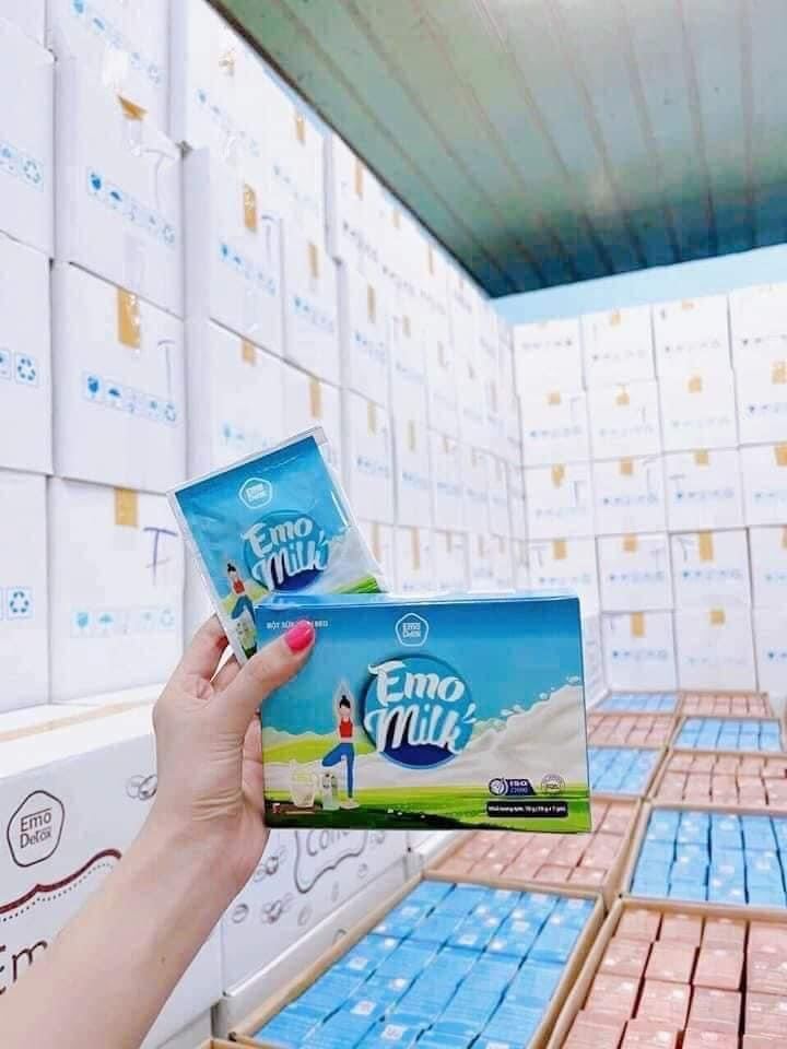 [ CHE TÊN SẢN PHẨM + QUÀ XỊN ]] Giảm cân cấp tốc vị sữa bò Emodetox