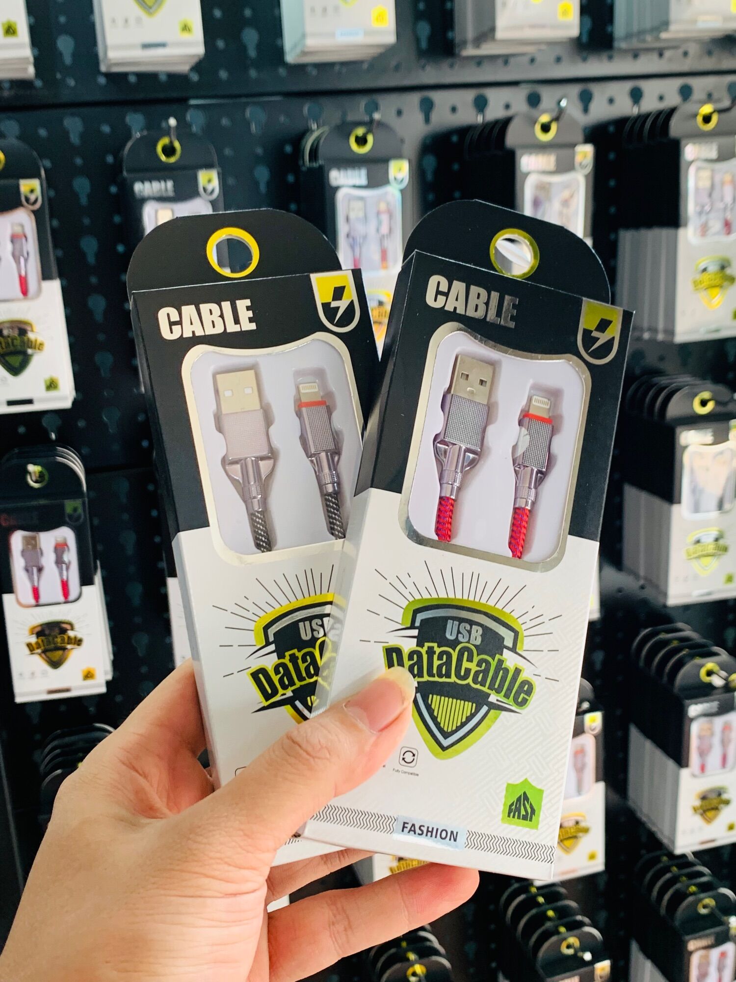 CÁP SẠC NHANH Lightning CABLE BỌC DÙ CHỐNG ĐỨT SIÊU BỀN