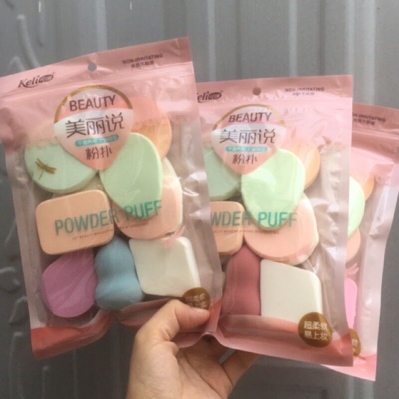 Bịch 13 bông phấn keli set 13 miếng