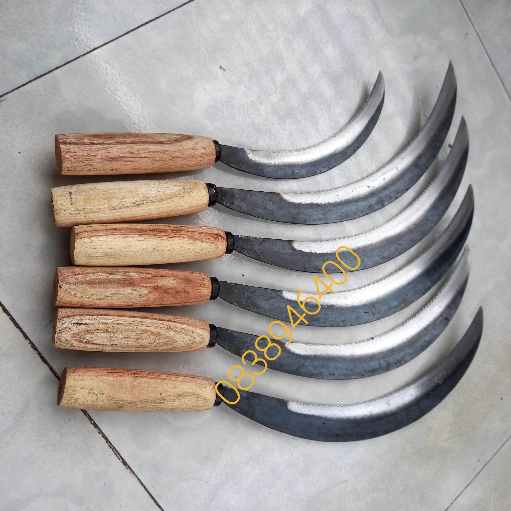Liềm cắt cỏ gặt lúa cắt rau có răng chấu rèn thủ công sắc bén
