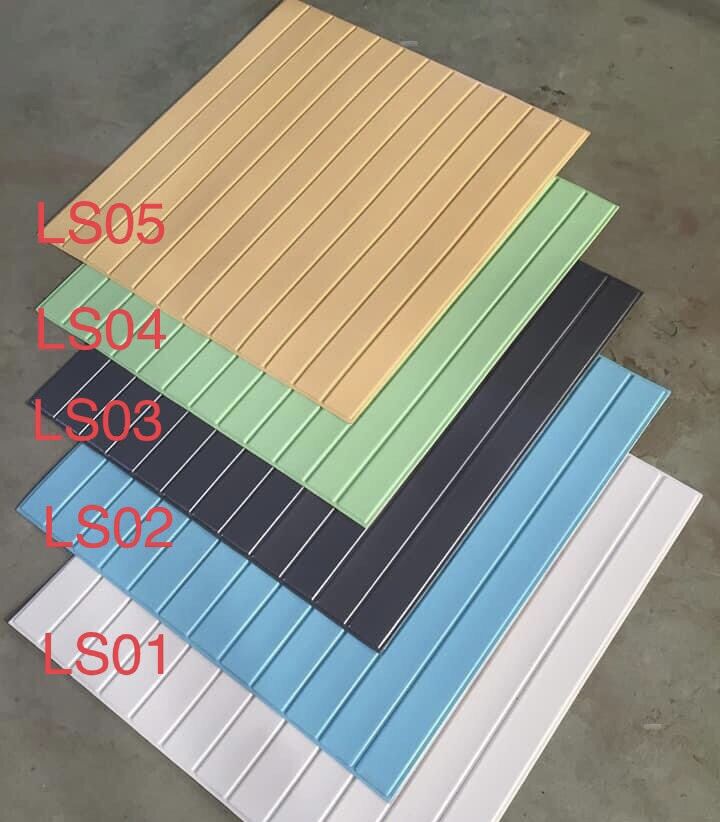 Xốp dán tường vân lam 12 sóng 70x77cm