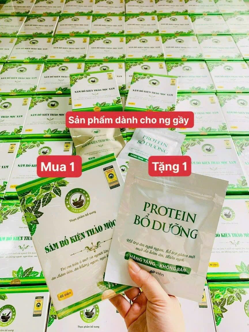 (Mẫu Mới tặng Protein) Sâm Bổ Kiện Thảo Mộc Nam - Tăng Cân Hiệu Quả