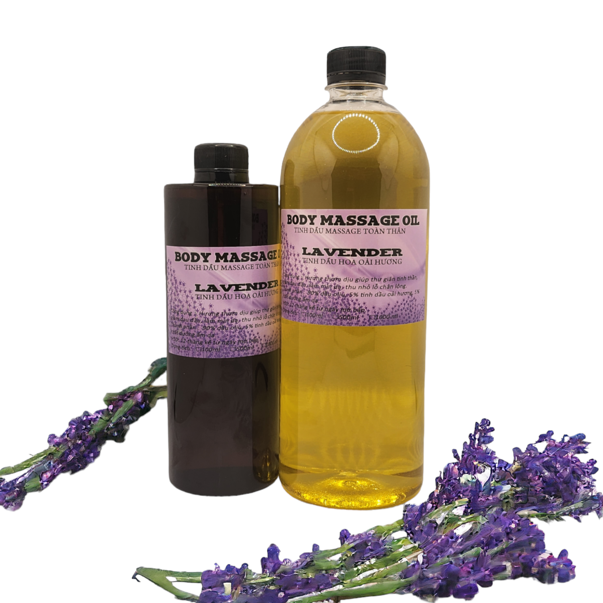 Dầu Massage Hương Hoa Levender Thơm Nhẹ Nhàng Quyến Rũ Nhiều Dung Tích