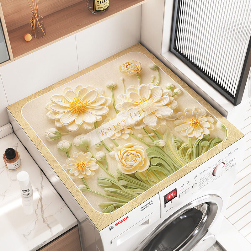 Tấm phủ chống bụi máy giặt lồng giặt khăn phủ tủ lạnh tấm phủ chống nắng thấm nước tấm lót bùn tảo cát lót chống bụi tủ đầu giường