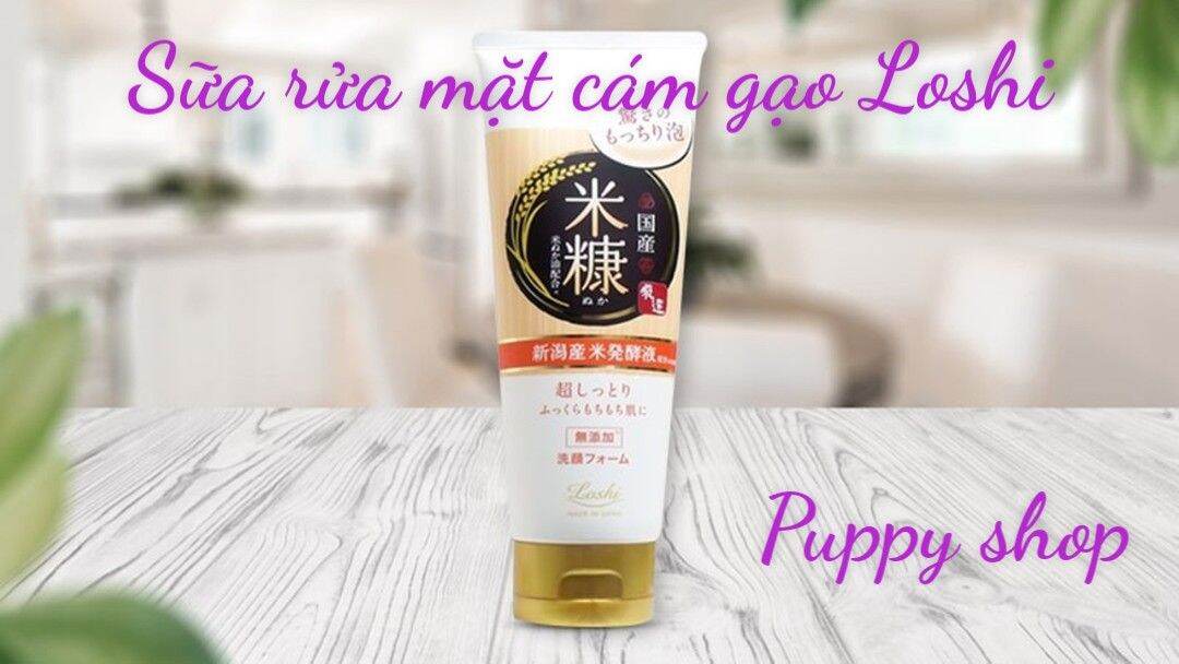 Sữa rửa mặt cám gạo Loshi 120g