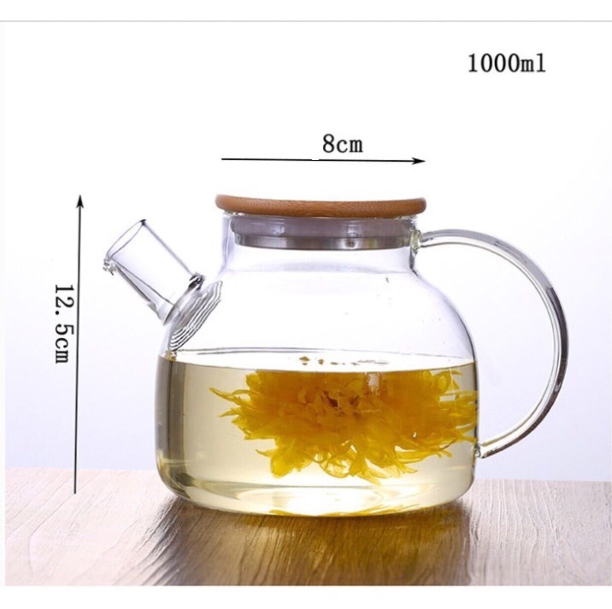 Ấm nắp tre 1000ml