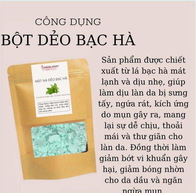 Bột mặt nạ dẻo bạc hà