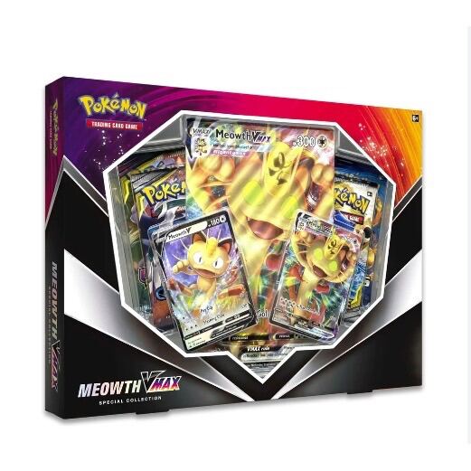 Hộp thẻ bài Pokemon TCG Meowth Vmax Special Collection