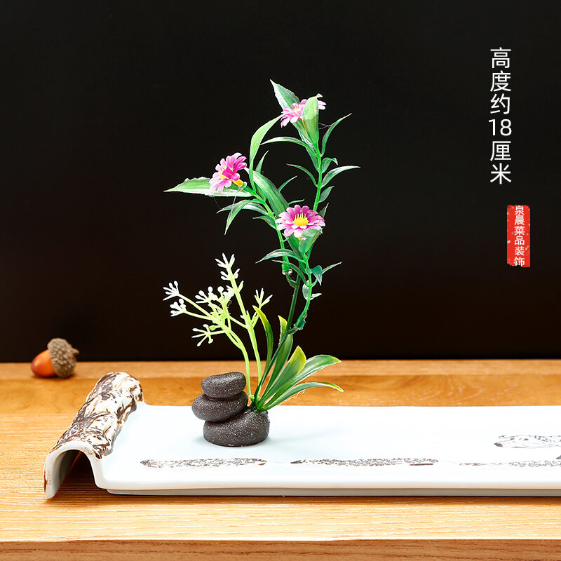 Đĩa hoa cỏ trang trí sashimi trang trí đĩa sáng tạo điểm xuyết hoa trang trí đĩa đồ ăn tây đồ trang trí nhỏ đĩa ghép ăn uống phối đồ ăn nguội