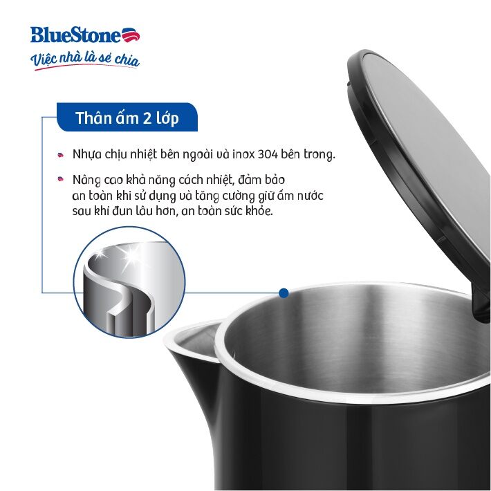 Ấm Đun Nước Bluestone KTB-3455 (1.5 Lít)