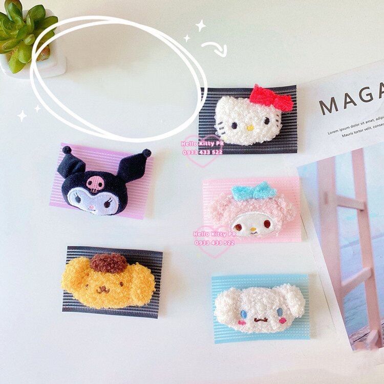 Miếng dán tóc cố định tạo tóc mái Hello Kitty