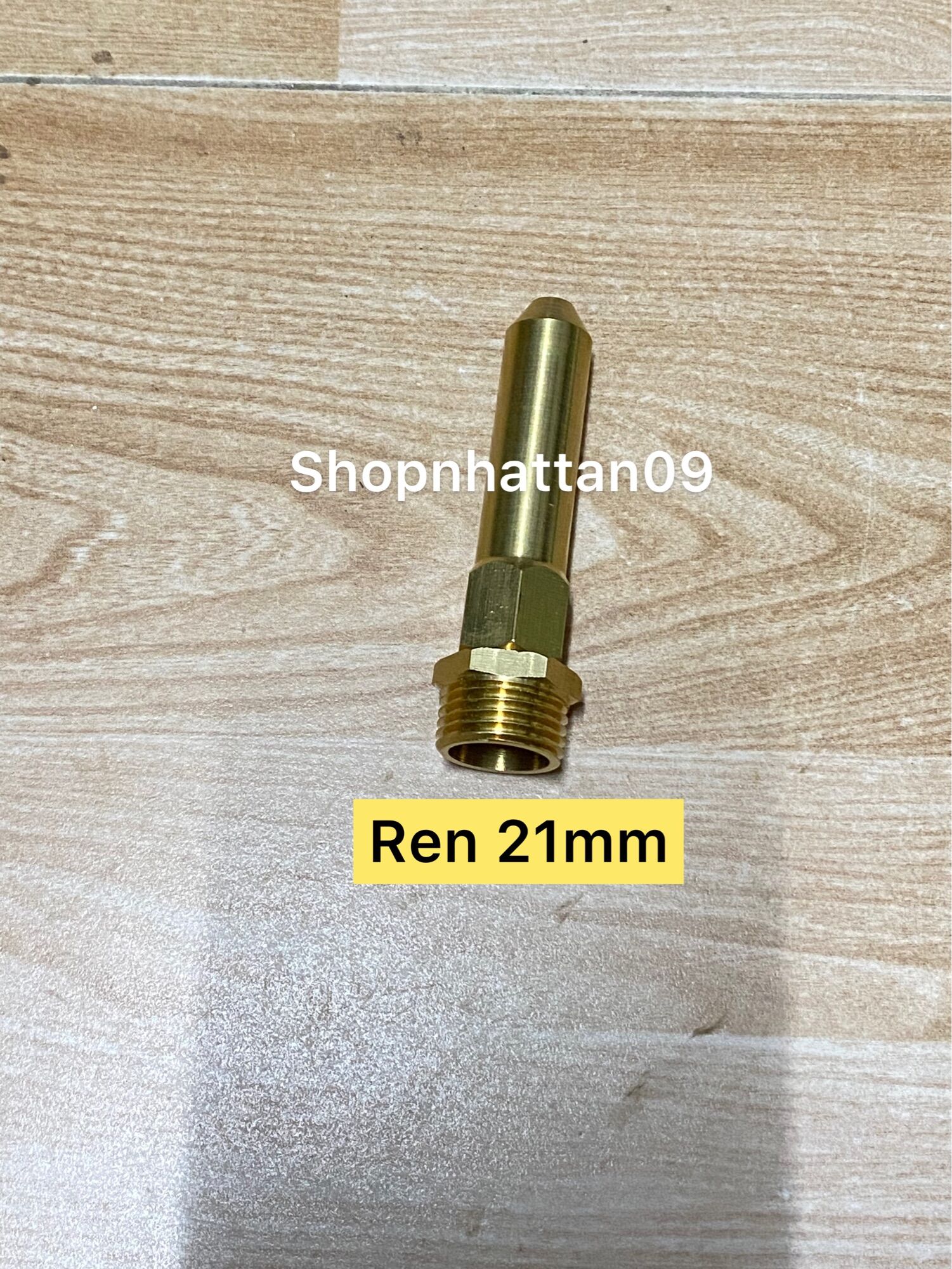 Pép đồng xịt rửa xe áp lực cao ren 21mm - Béc xịt nước bằng đồng thau