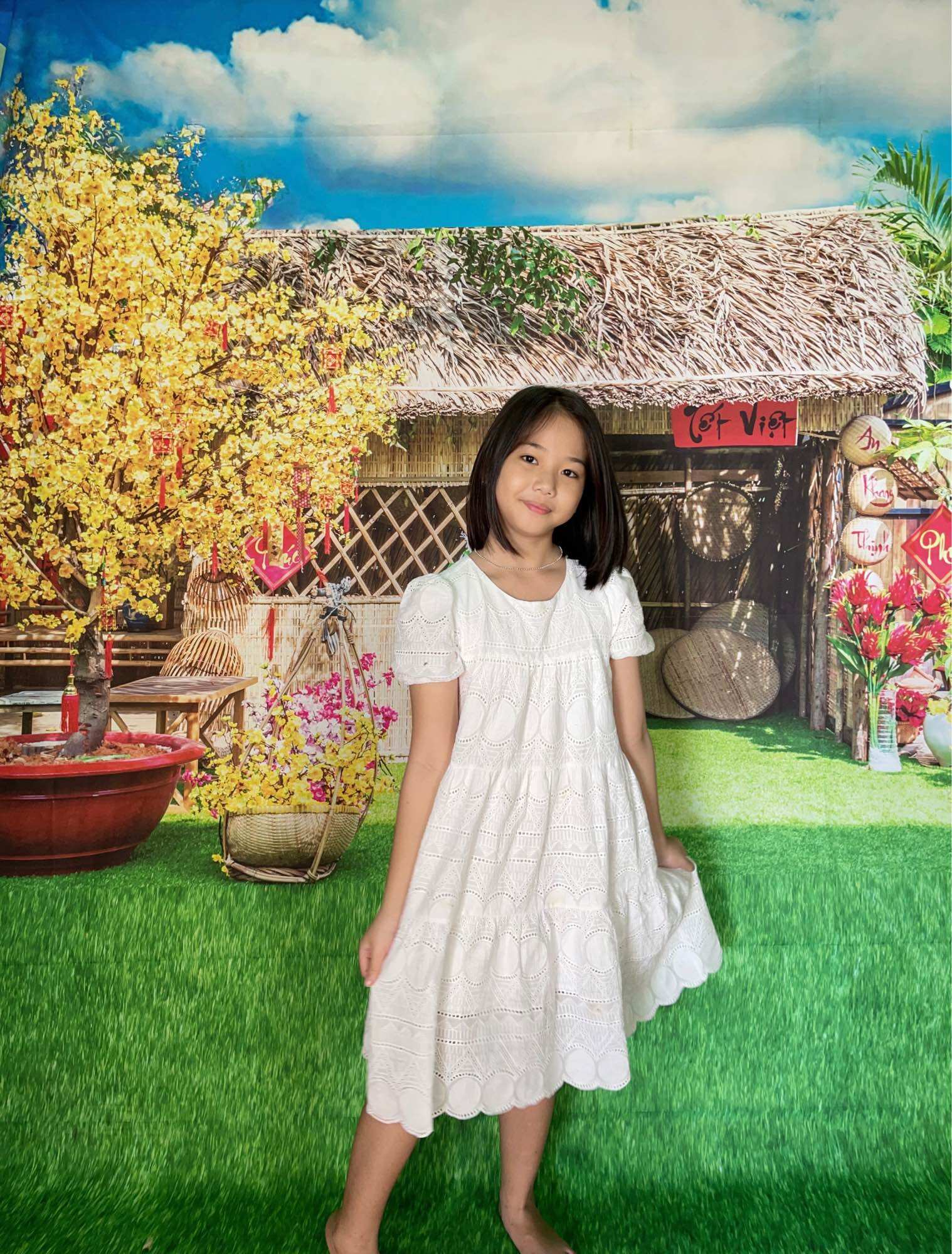 Phông nền chụp ảnh Tết ngang 2m dài 2,5m