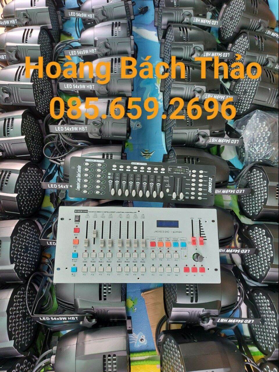 Đèn sân khấu par led 60 full màu 9w
