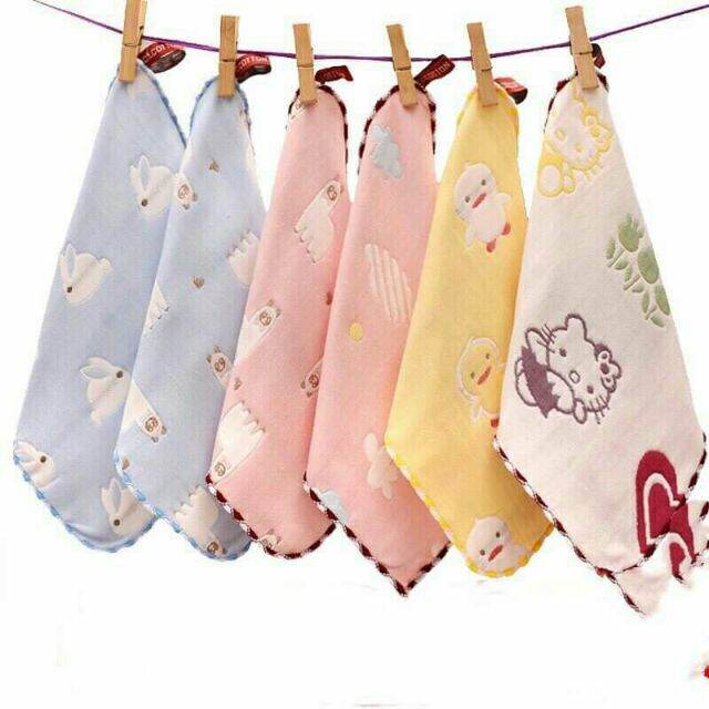 Sét 5 khăn sữa, khăn rửa mặt sợi tre leelee kids cao cấp