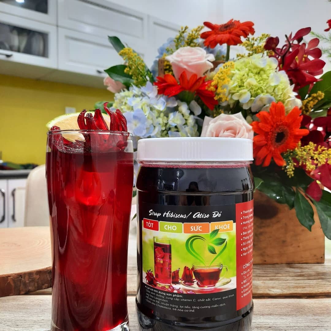 Siro kèm mứt Atiso đỏ ngâm hủ 1.1kg