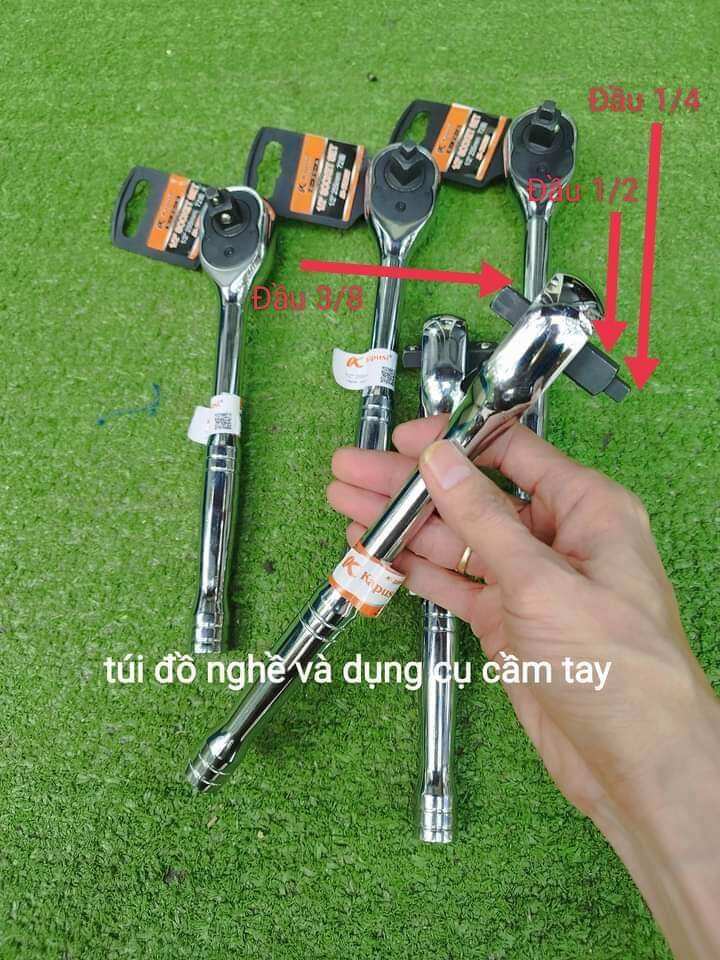 Cần mở ốc tự động kapusi 3in1 gồm 1/2 1/4 3/8 cao cấp