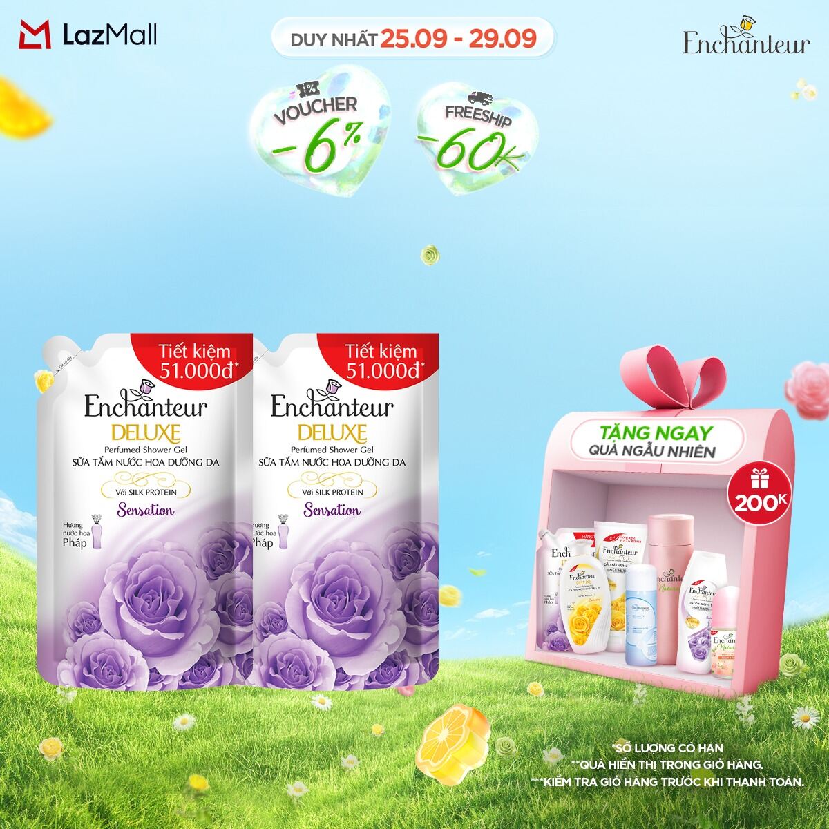 [Combo Tiết kiệm 132K] Combo 2 Túi sữa tắm dưỡng da hương nước hoa 640g/450g