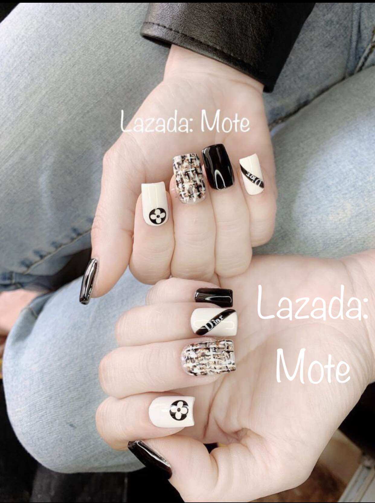 Móng tay úp nail thiết kế - tặng keo và dũa