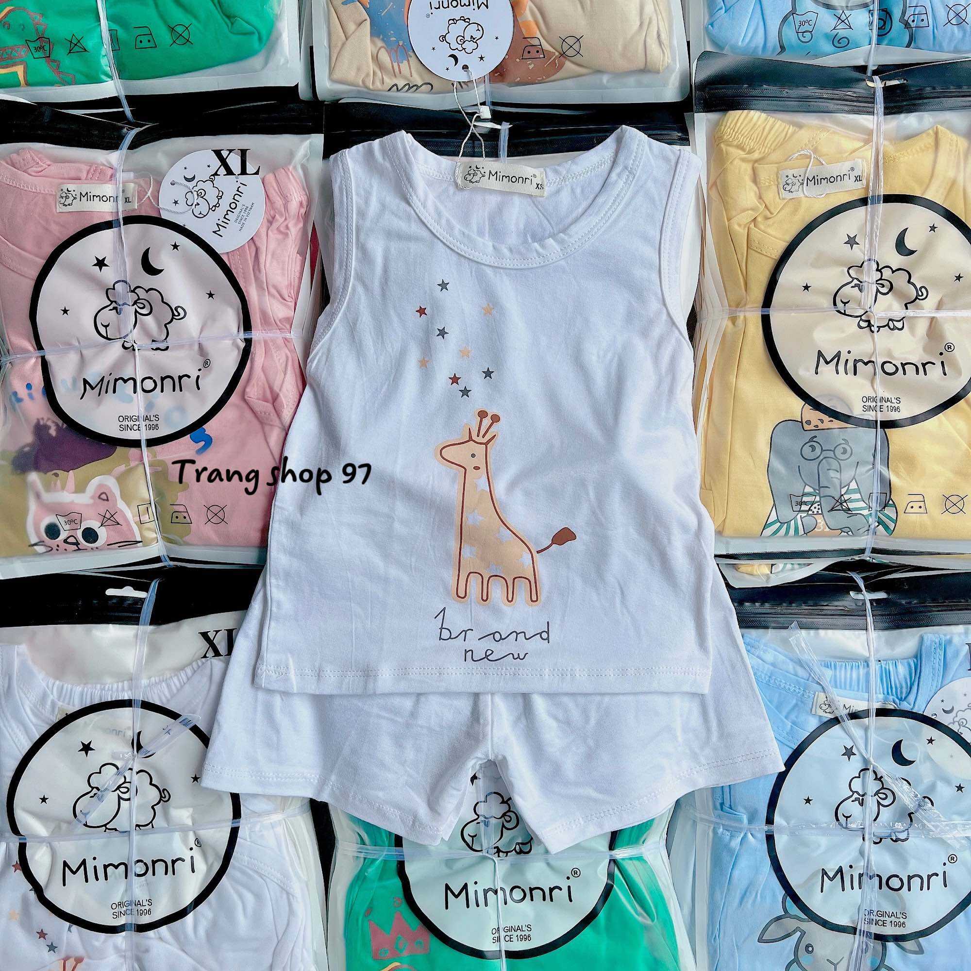 Bộ thun lạnh ba lỗ cho bé 5-18kg ( bl cừu )