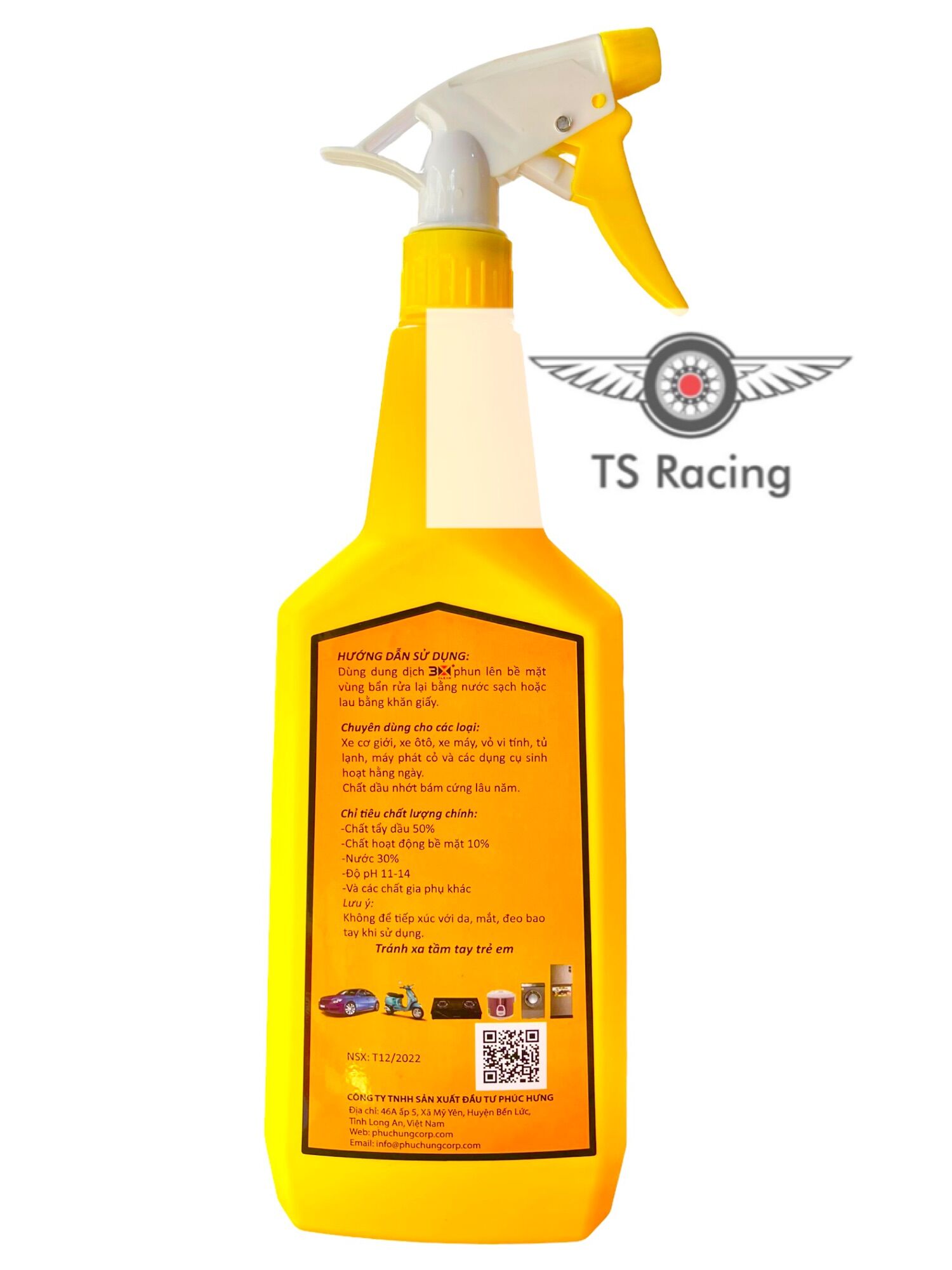 Dung dịch tẩy rửa đa năng 3x clean 1L