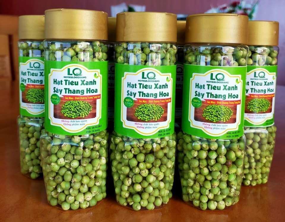 Tiêu xanh hạt sấy thăng hoa