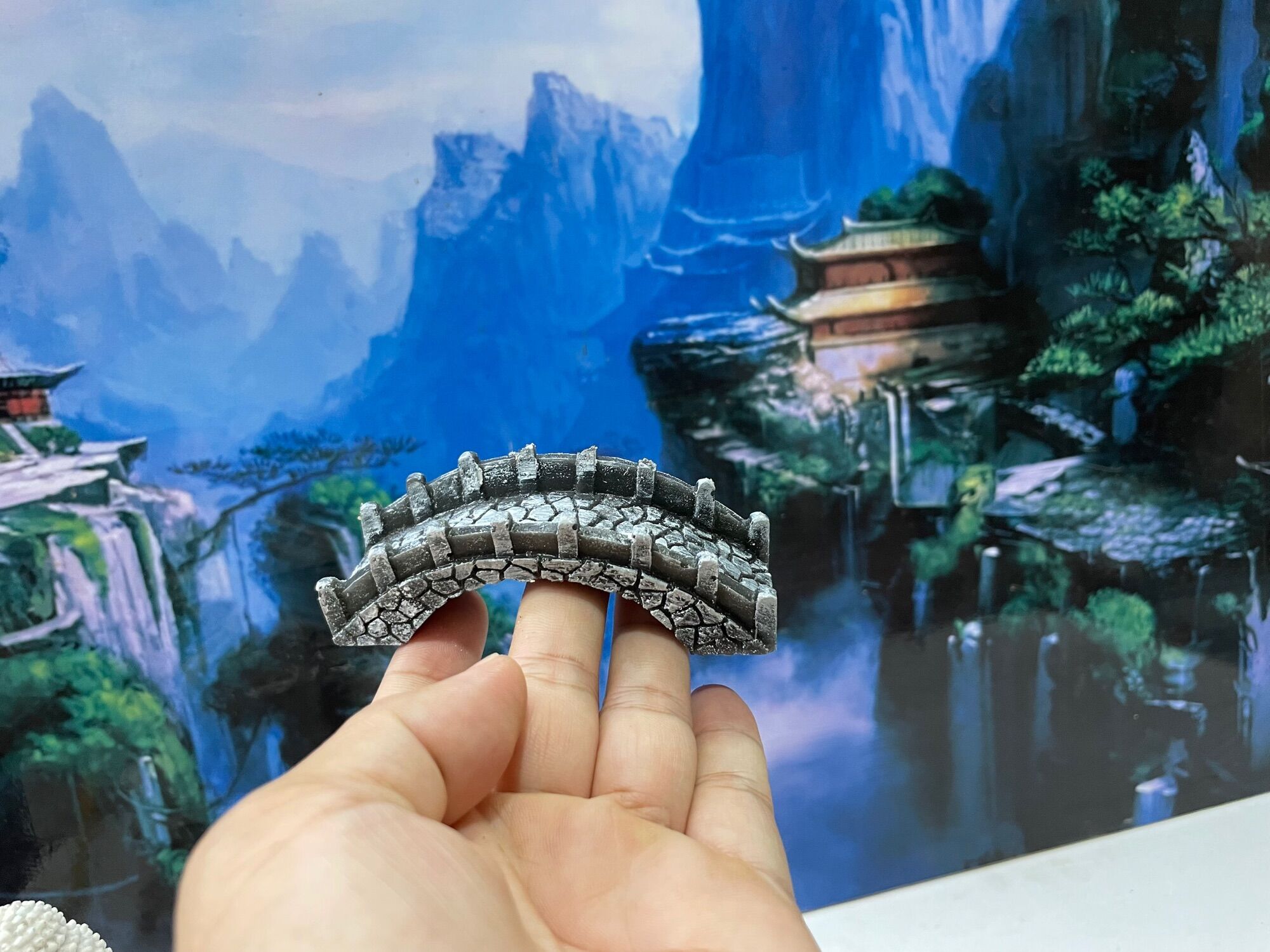 Cầu giả đá trang trí tiểu cảnh