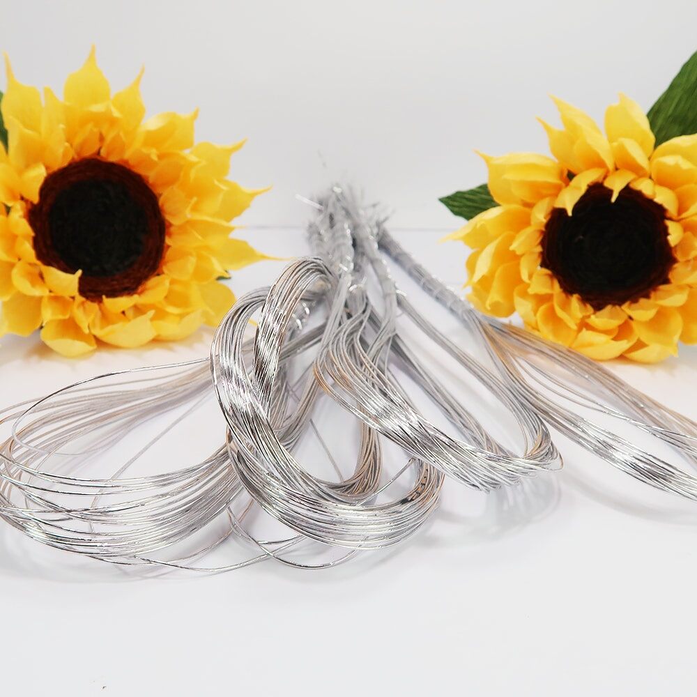 20 Cọng Kẽm Xi Mạ Nẹp Lá Hoa Handmade