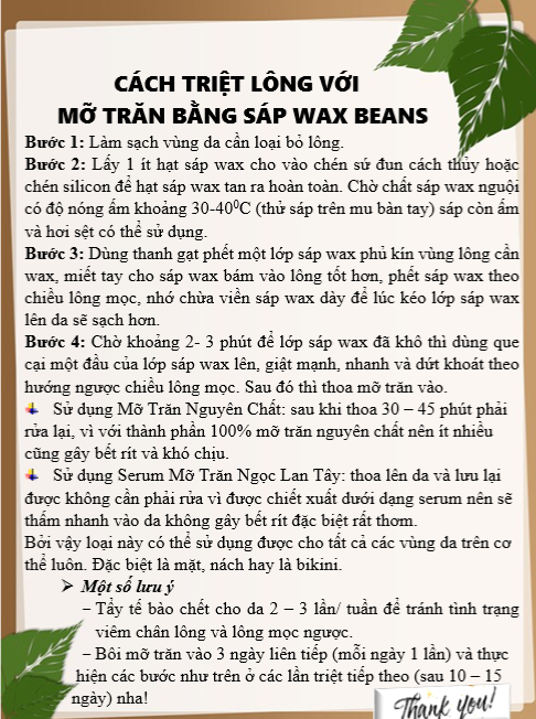 Sáp Wax Beans